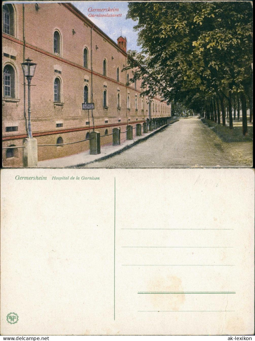 Ansichtskarte Germersheim Hospital De La Garnision 1918 - Germersheim