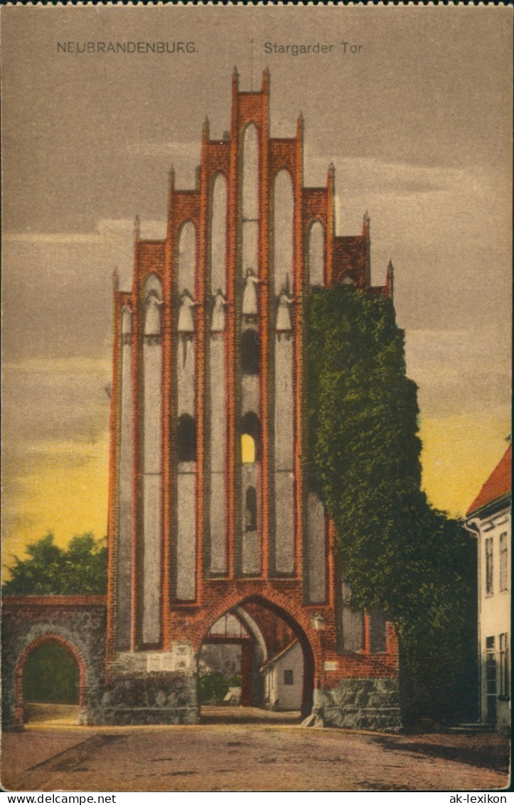 Ansichtskarte Neubrandenburg Stargarder Tor 1914 - Neubrandenburg
