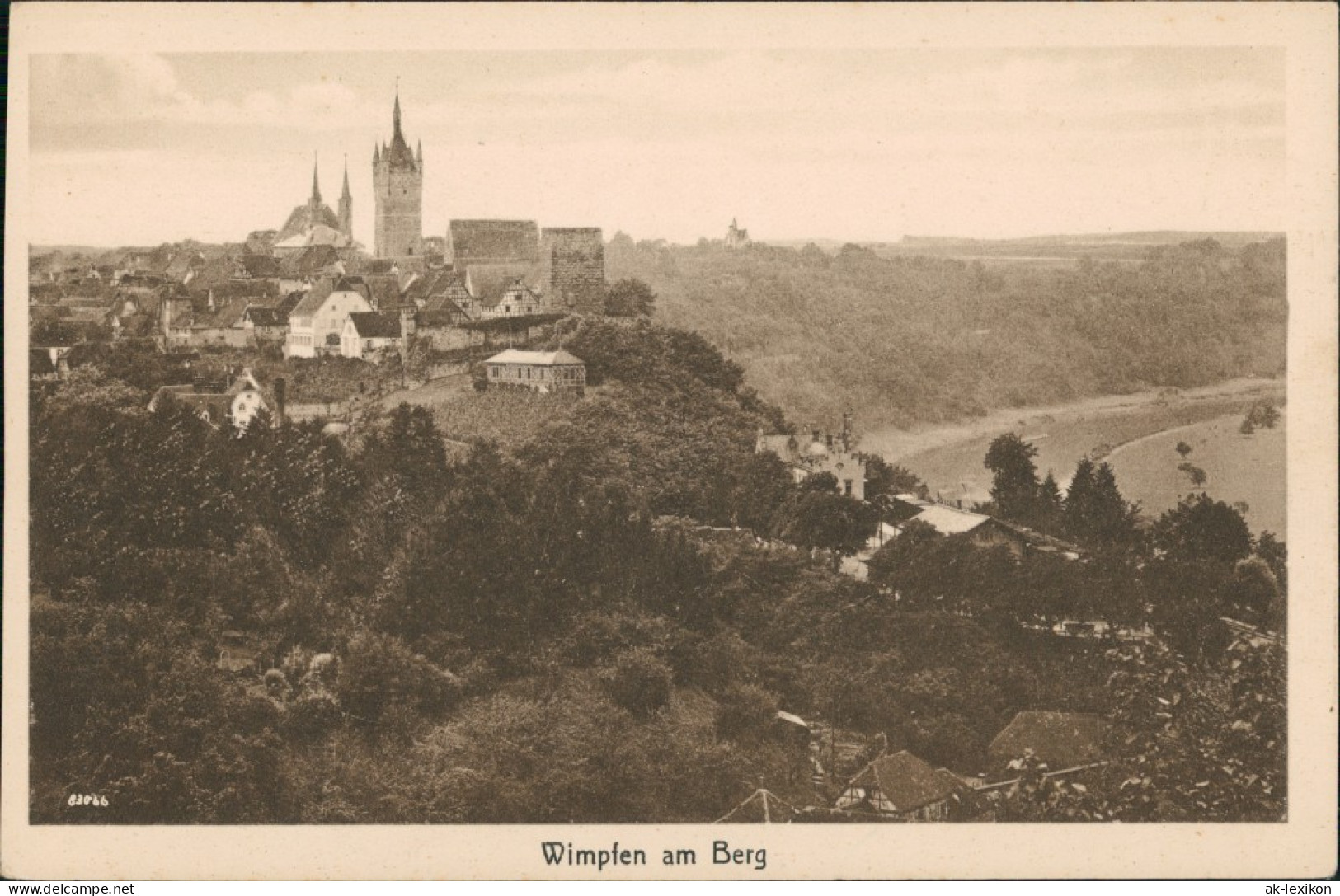 Ansichtskarte Bad Wimpfen Panorama-Ansicht Tal Blick 1925 - Bad Wimpfen