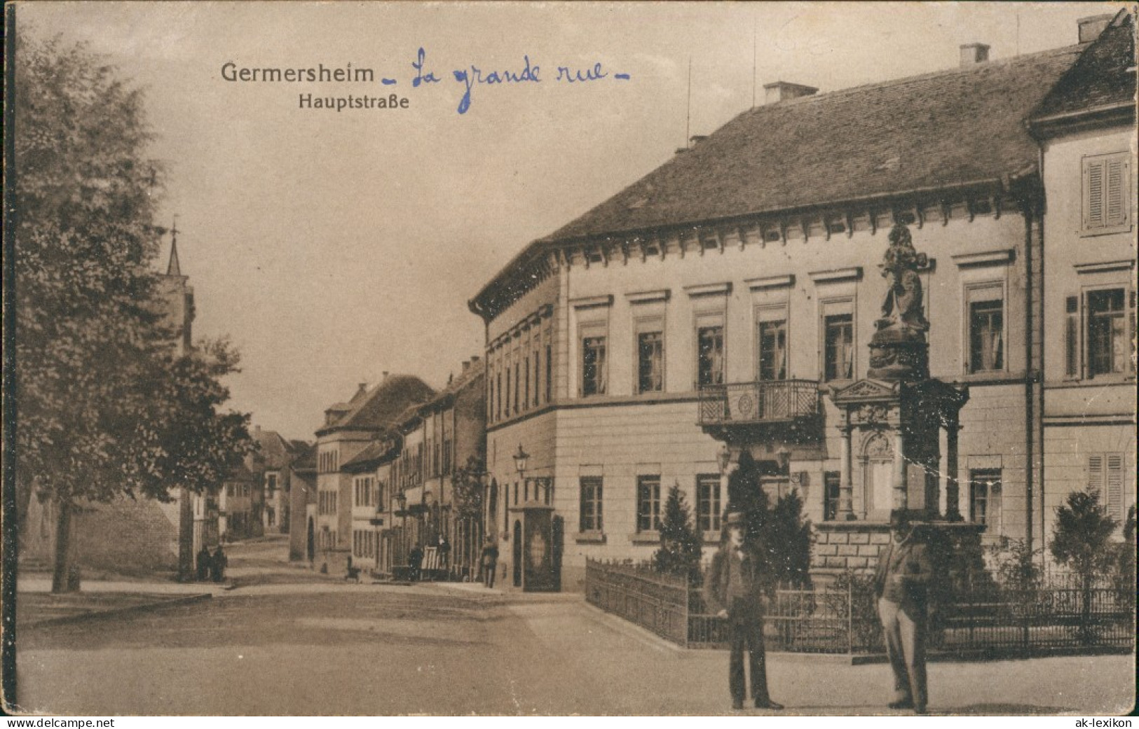 Ansichtskarte Germersheim Hauptstrasse 1922 - Germersheim