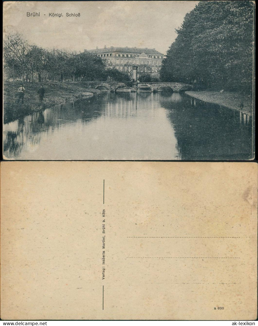 Ansichtskarte Brühl Kgl Schloß Brücke 1912 - Bruehl