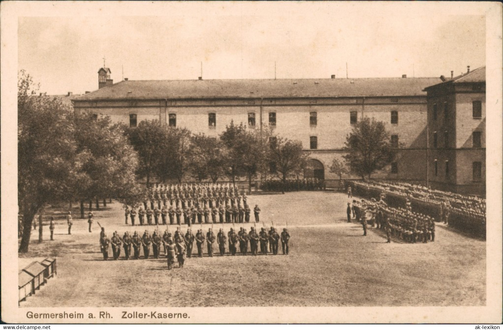 Germersheim Militär Propaganda Zoller-Kaserne Soldaten Aufstellung 1920 - Germersheim