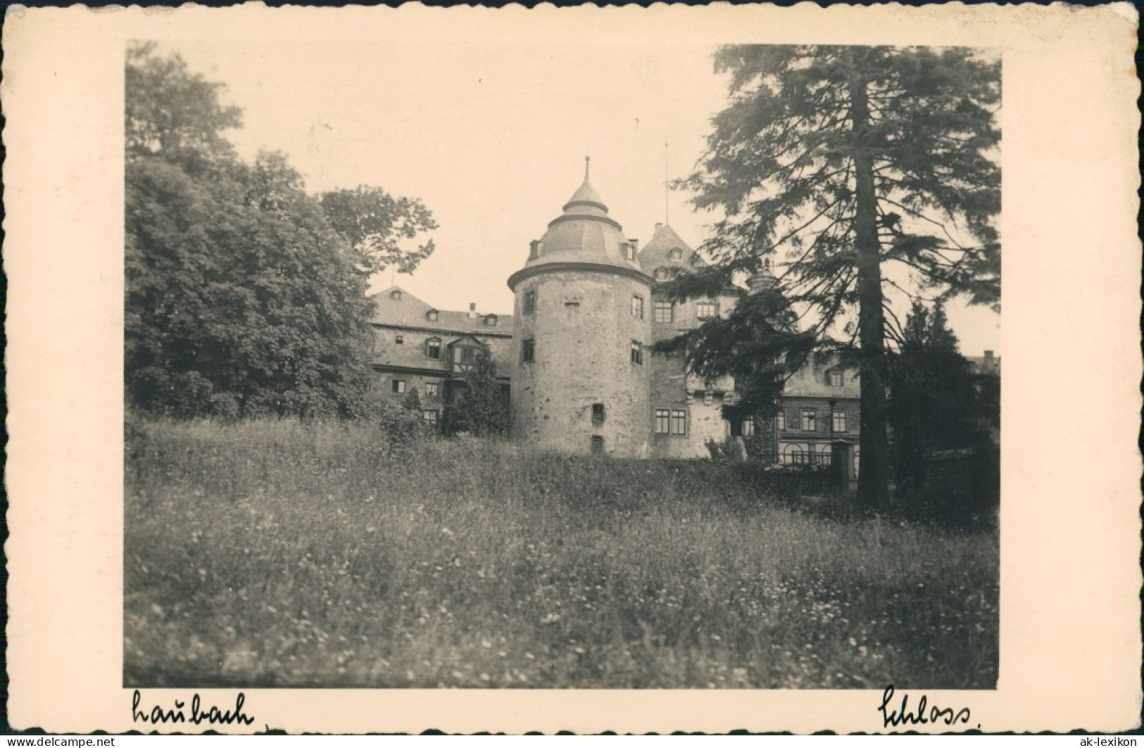 Ansichtskarte Laubach (Hessen) Schloß Fotokarte 1934 - Laubach