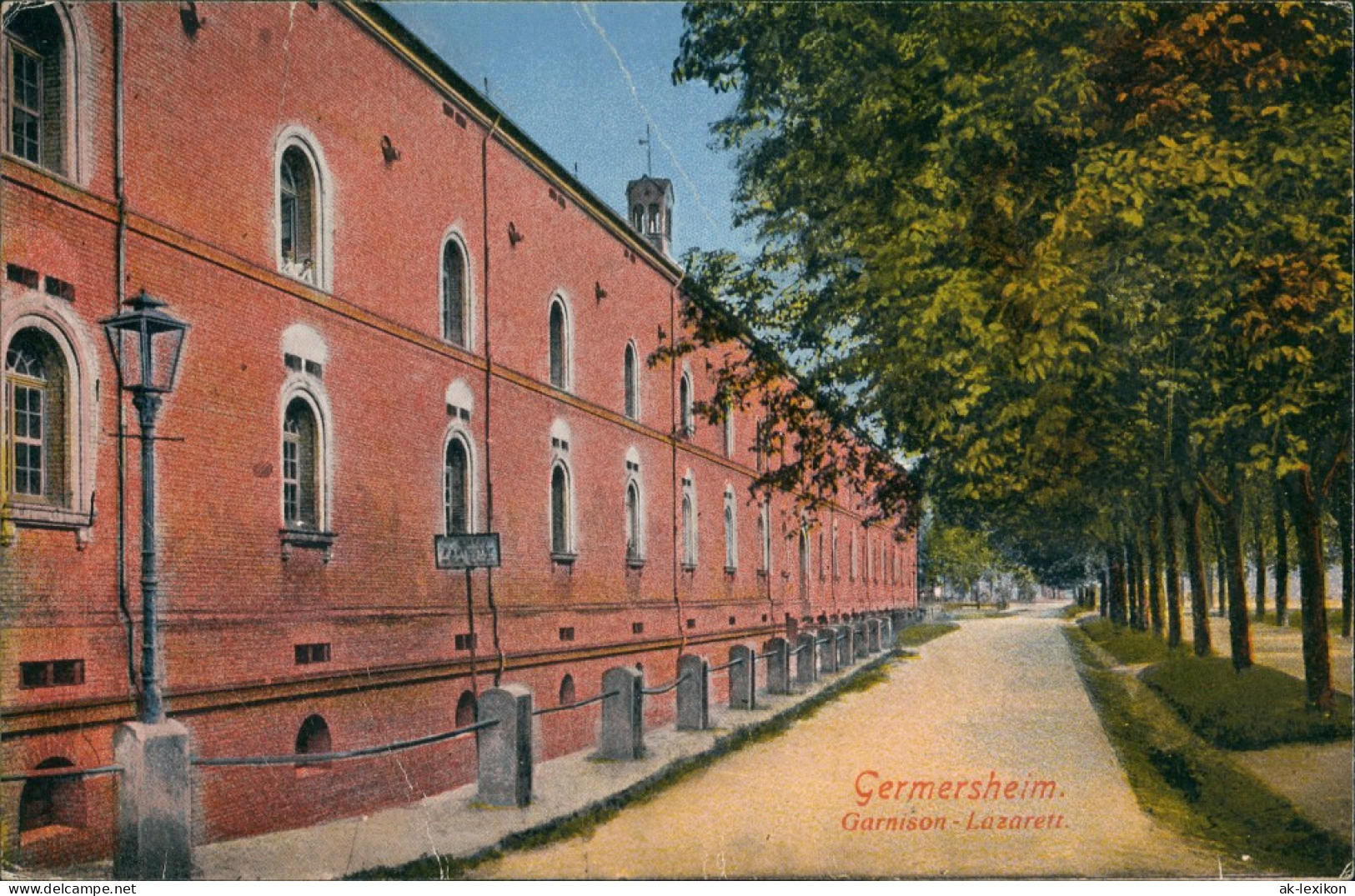Ansichtskarte Germersheim Garnisions Lazarett 1923 - Germersheim