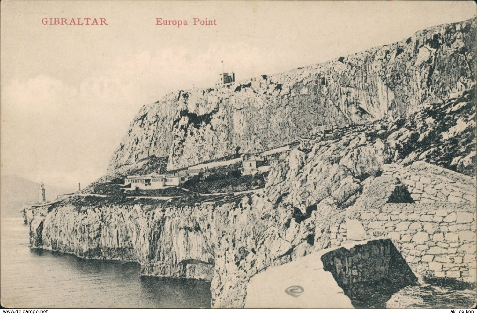 Postcard Gibraltar Europa Point Mit Signal Station Fels Panorama 1910 - Gibraltar