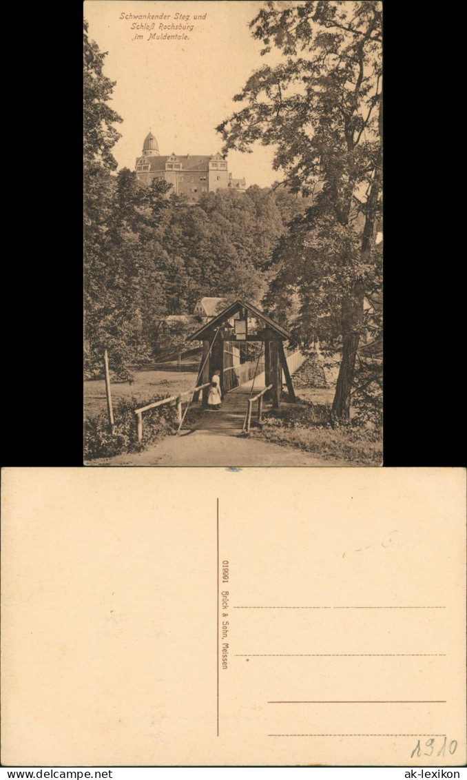 Ansichtskarte Rochsburg-Lunzenau Schloß Rochsburg Umland, Ansicht 1910 - Lunzenau