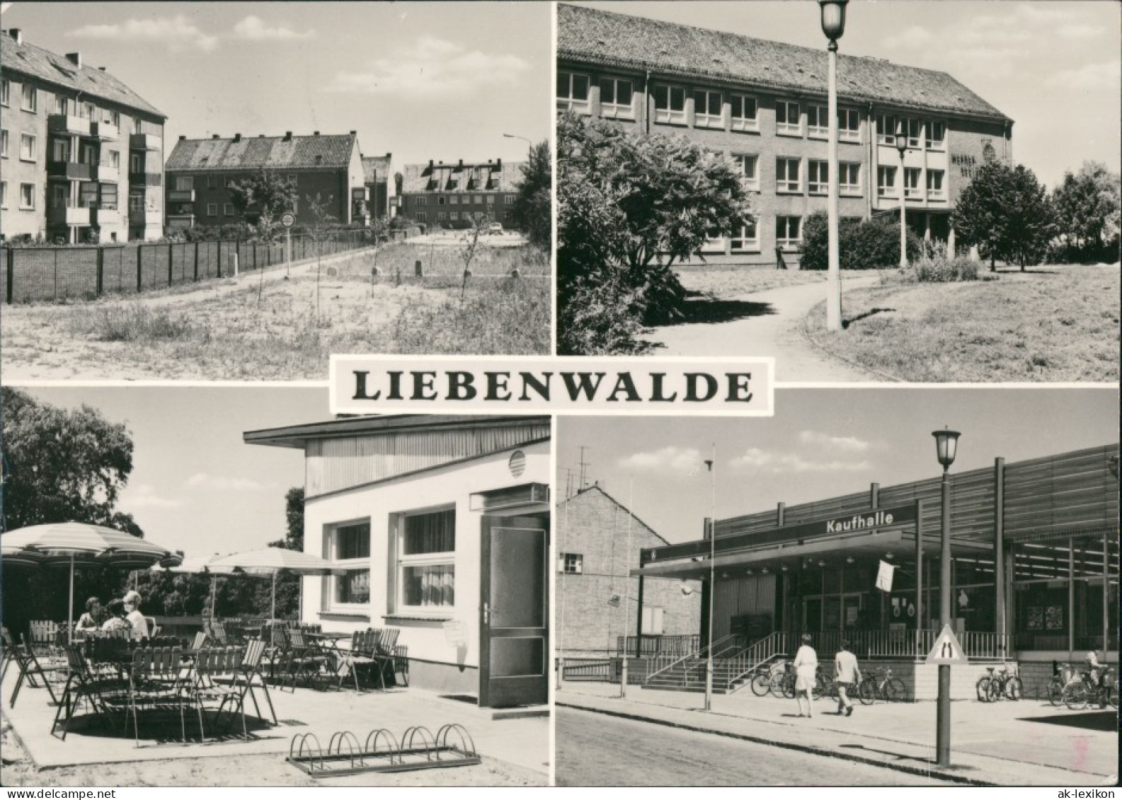 Liebenwalde   Mit Wohn-Siedlung, Kaufhalle, Gaststätte, Schule 1972 - Liebenwalde