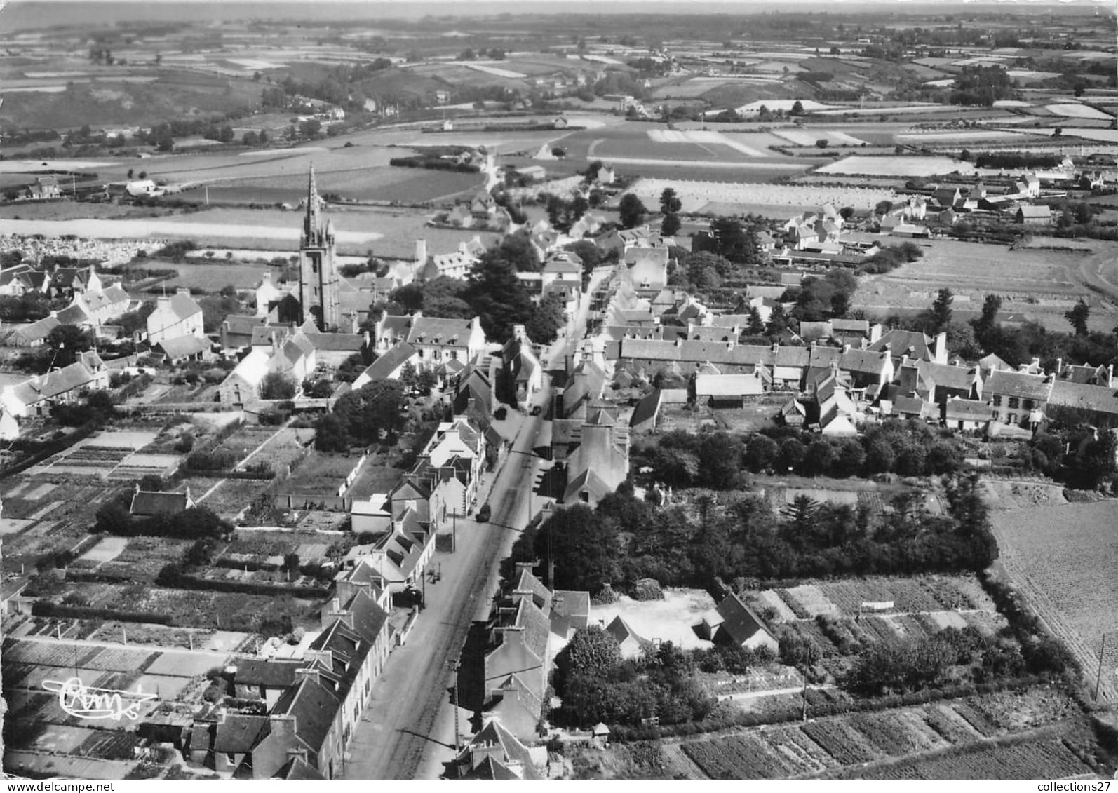 29-PLOUGASNOU- VUE GENERALE AERIENNE - Plougasnou