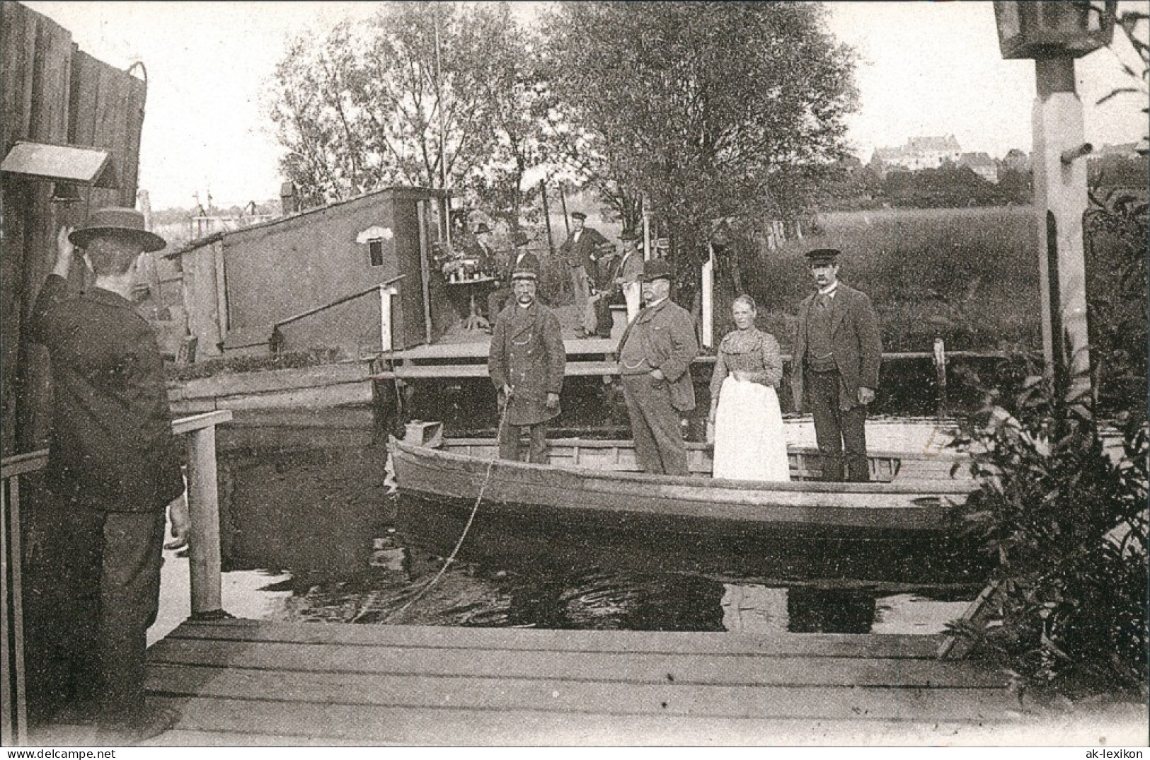 Eppendorf-Hamburg Die Fähre über Die Alster (anno Ca. 1903) Repro-AK 1989 - Eppendorf