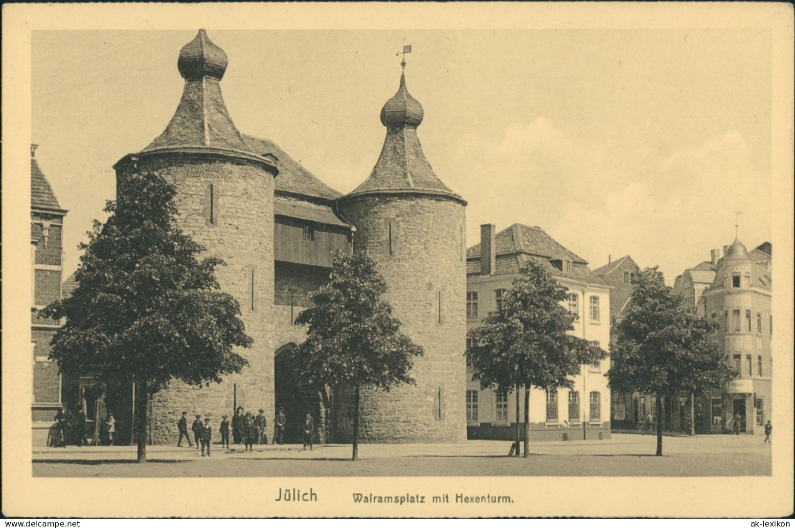 Ansichtskarte Jülich Walramsplatz Mit Hexenturm 1920 - Jülich