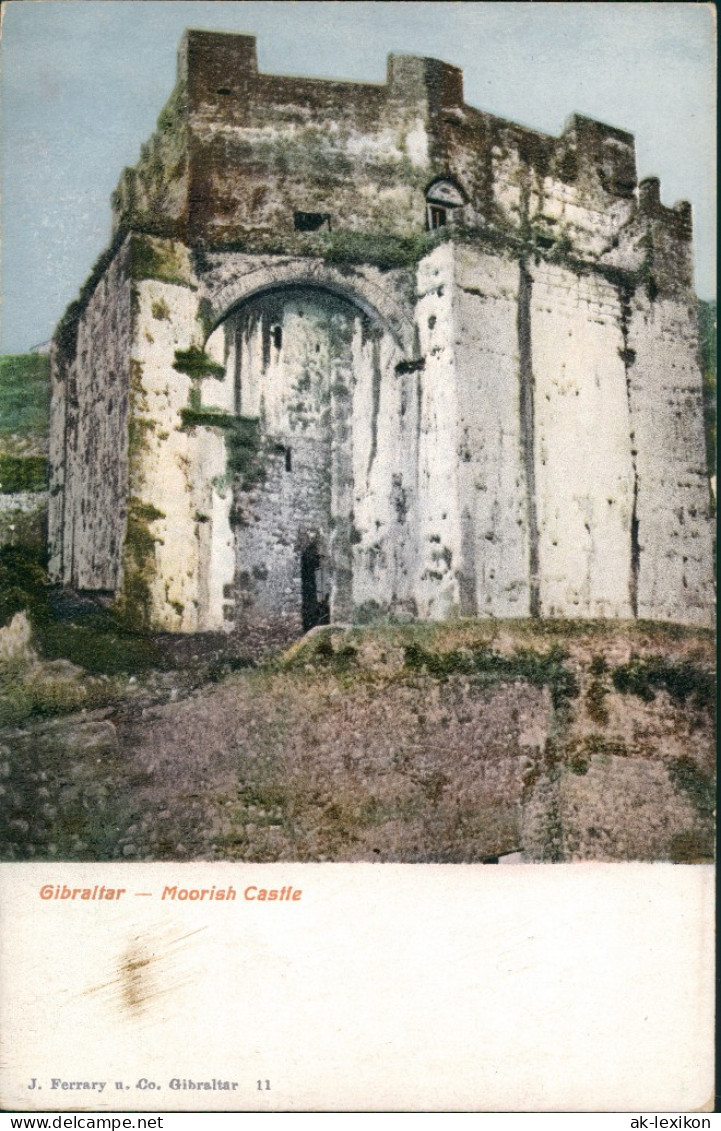 Postcard Gibraltar Photochromie-Karte Moorish Castle (Burg) 1905 - Gibraltar