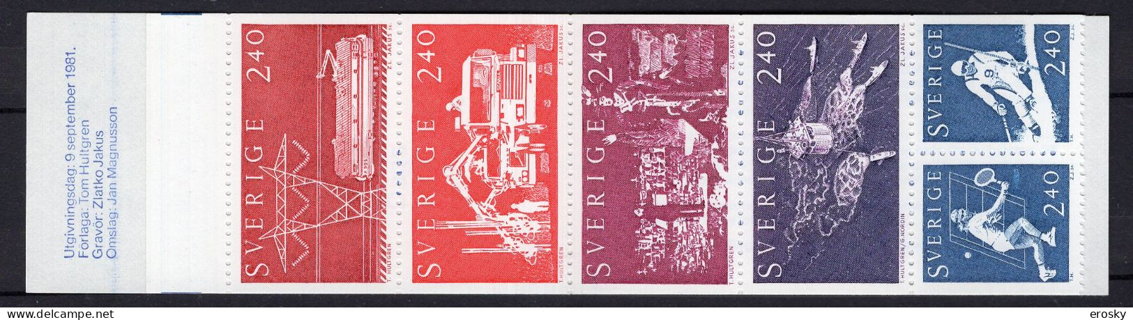 F1630 - SUEDE SWEDEN N°1144 ** CARNET - 1981-..