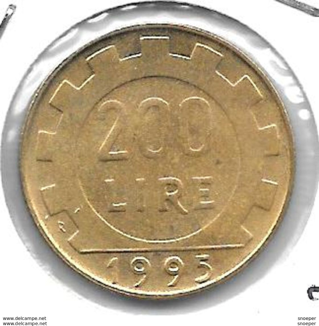 *italy 200 Lire 1995  Km 105 Xf+/ms60 - 200 Lire