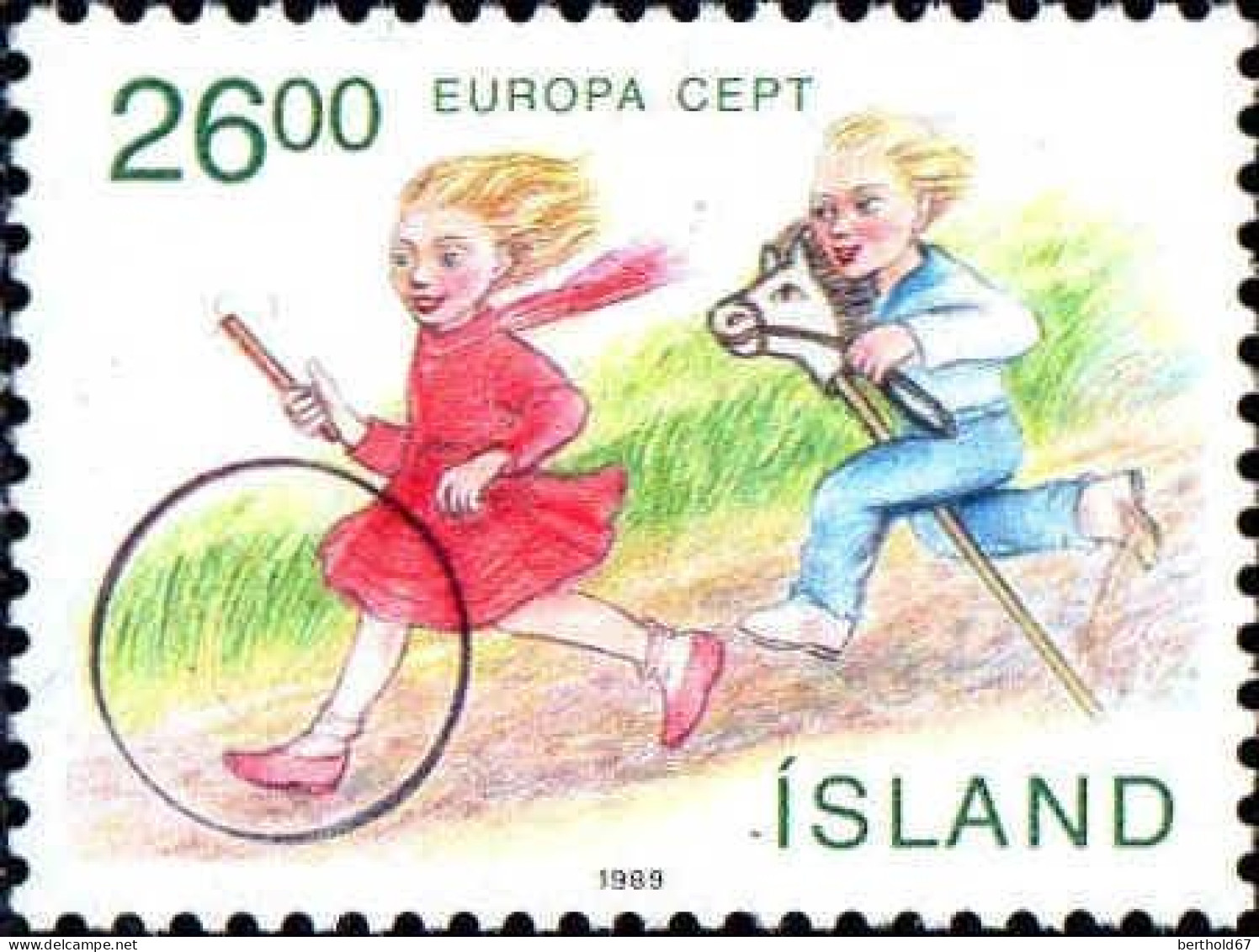 Islande Poste N** Yv:655 Mi:702 Europa Cept Jeux D'enfants - 1989