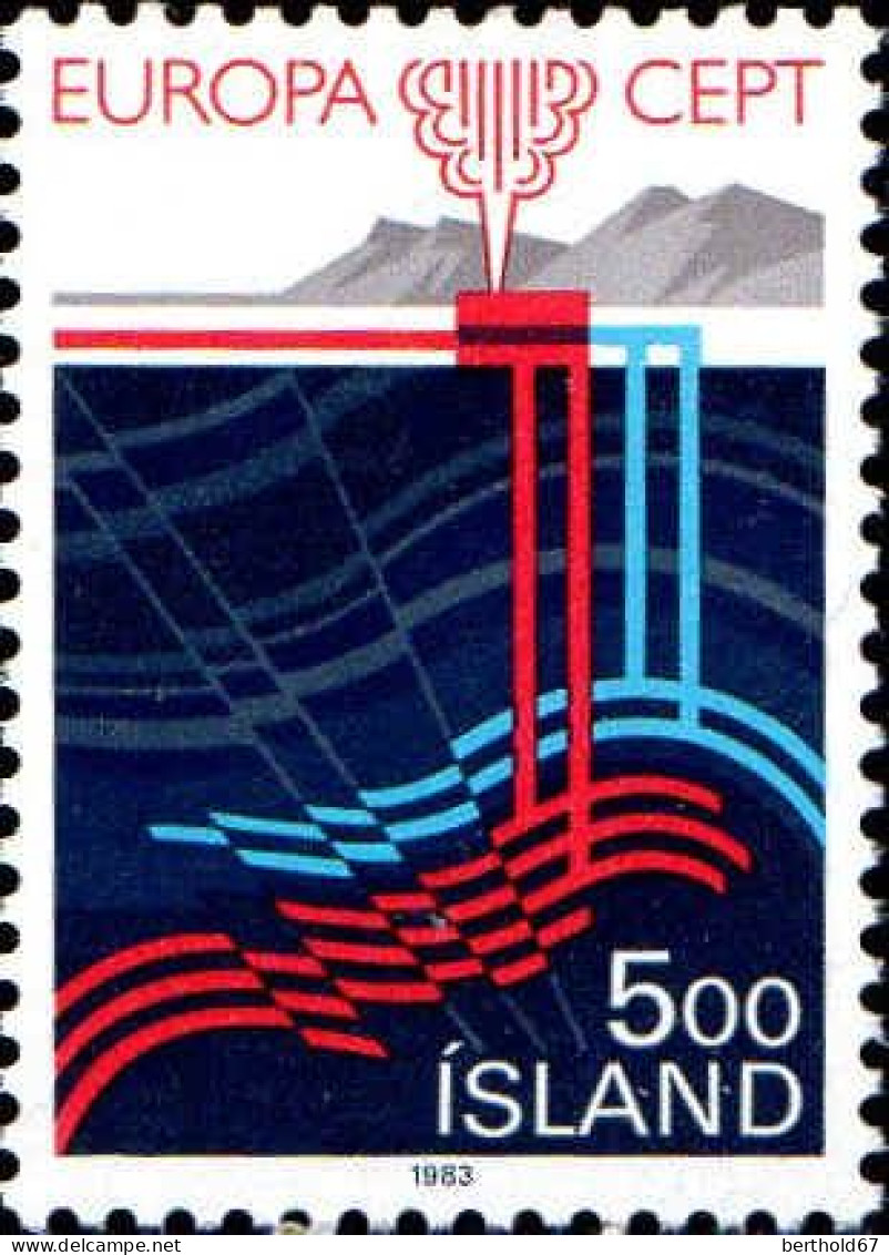 Islande Poste N** Yv:551 Mi:598 Europa Cept Grandes œuvres Du Génie Humain - 1983
