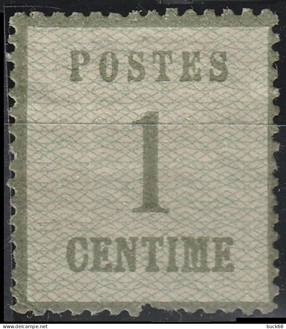 FRANCE AL  1 (*) Alsace-Lorraine Guerre De 1870-1871 (CV 120 €) - Unused Stamps