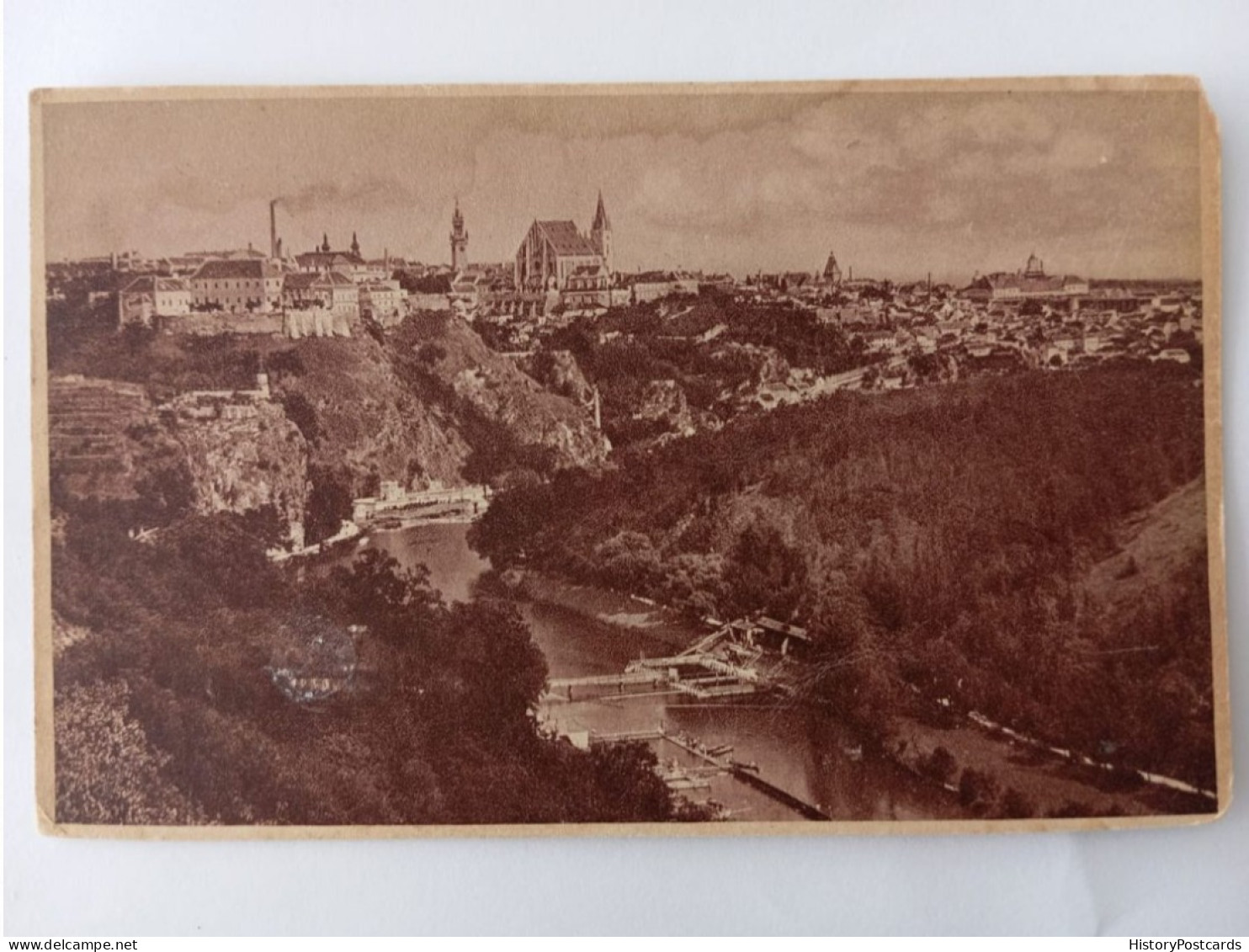 Znojmo, Znaim, Totalansicht, 1910 - Czech Republic