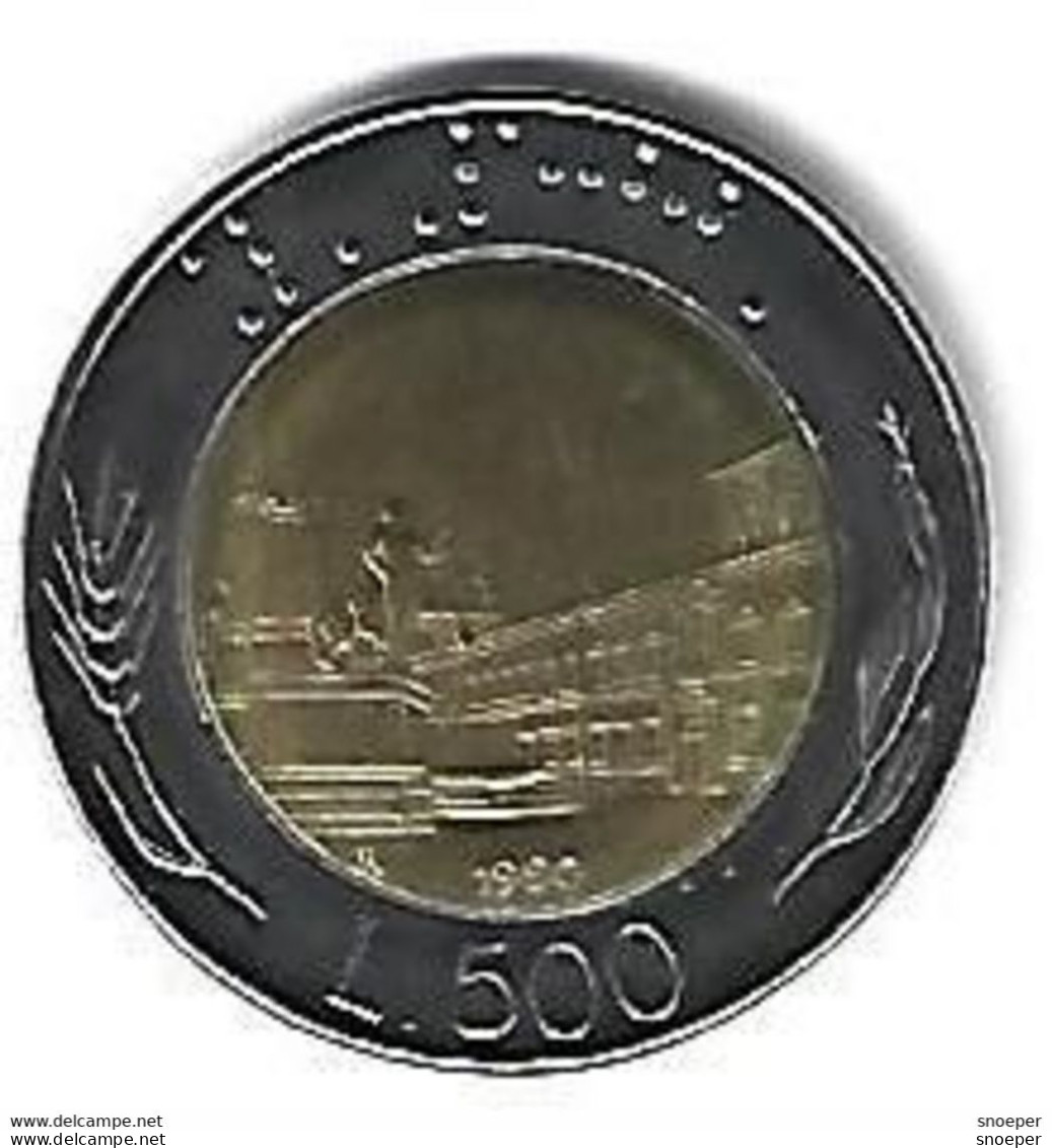 *italy  500 Lire 1990 Km  160   Xf+/ms60 - 500 Lire