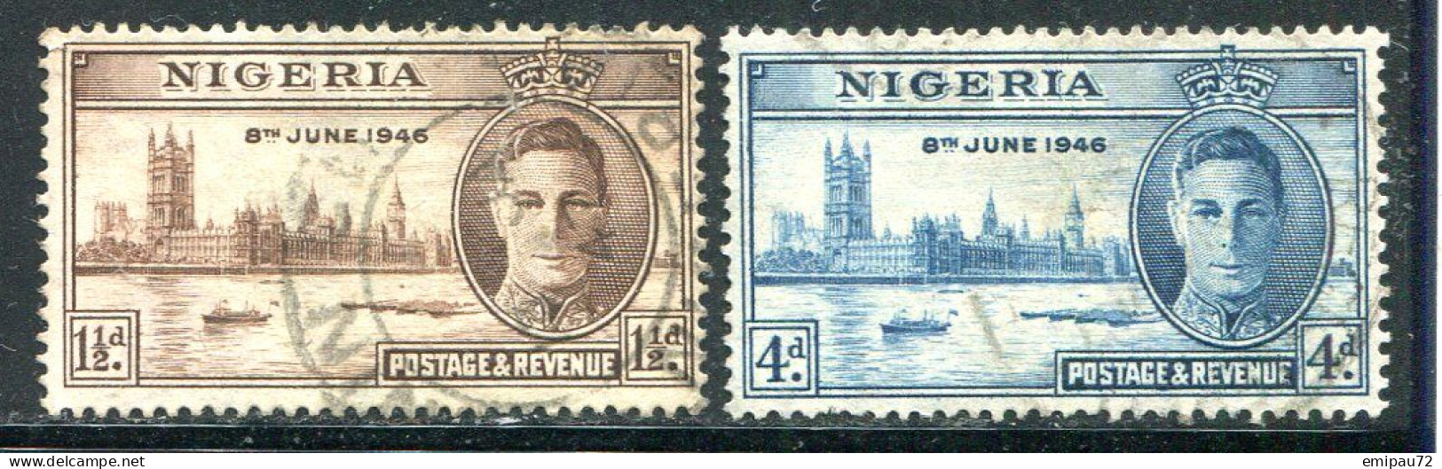 NIGERIA- Y&T N°67 Et 68- Oblitérés - Nigeria (...-1960)