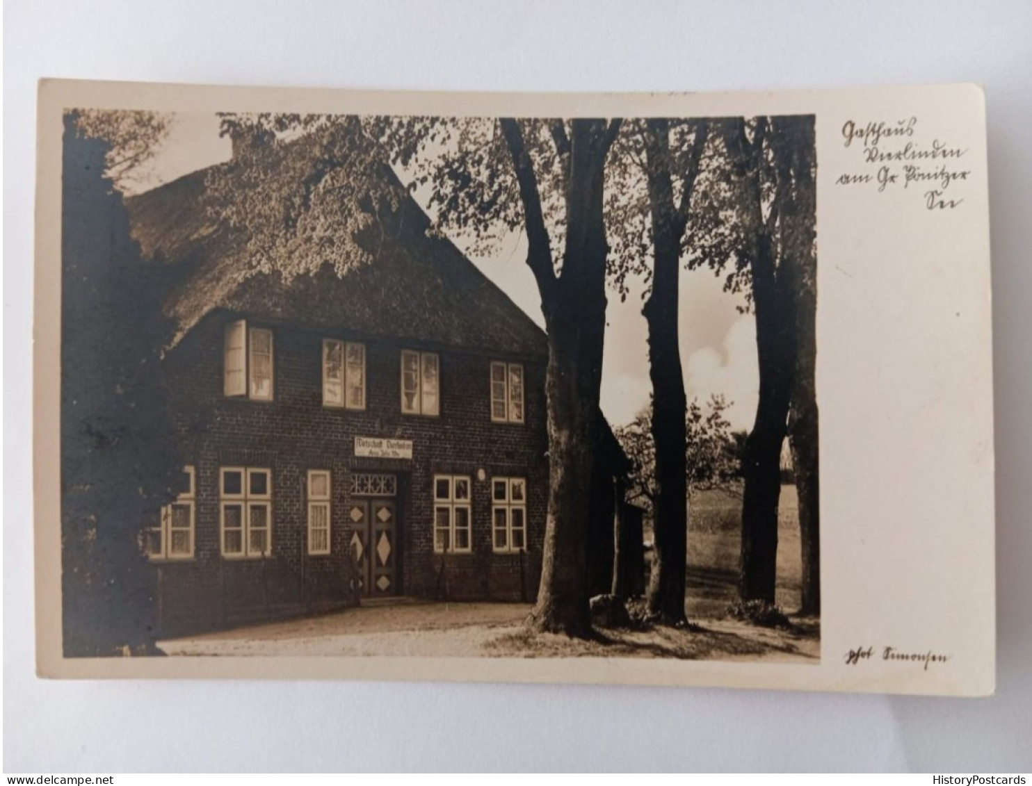 Gasthaus Vierlinden Am Gr. Pönitzer See, Klingberg, 1930 - Scharbeutz