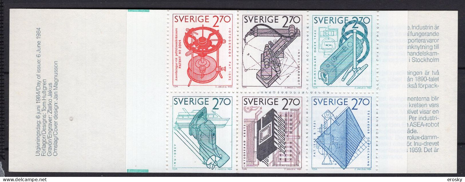 F1652 - SUEDE SWEDEN N°1264 ** CARNET Exportations - 1981-..