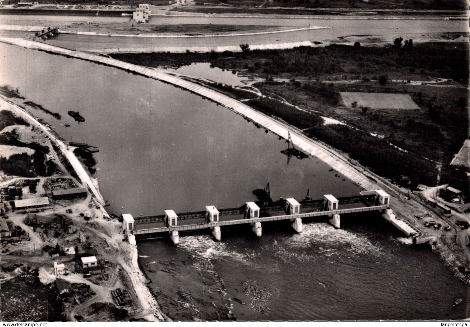 26 - CHUTE DE DONZERE MONDRAGON / BARRAGES DE RETENUE SUR LE RHONE - Donzère