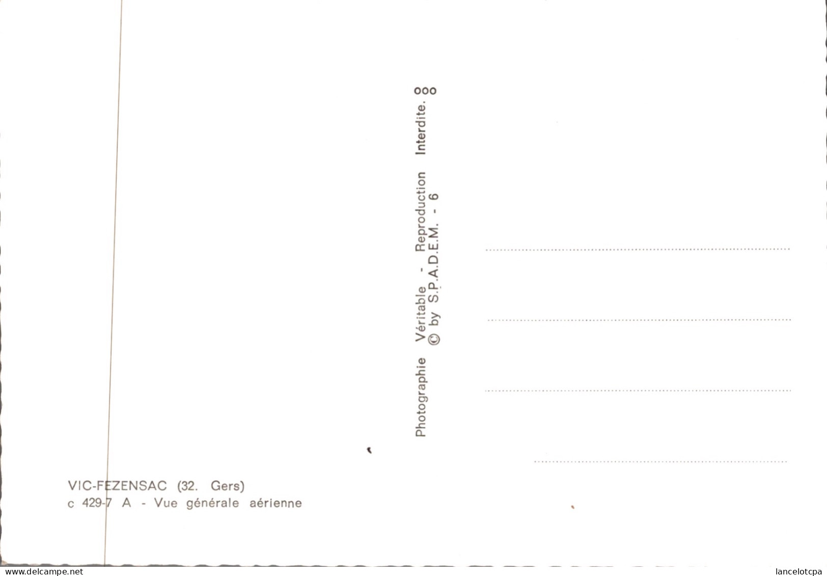 32 - VIC FEZENSAC / VUE GENERALE AERIENNE - Vic-Fezensac