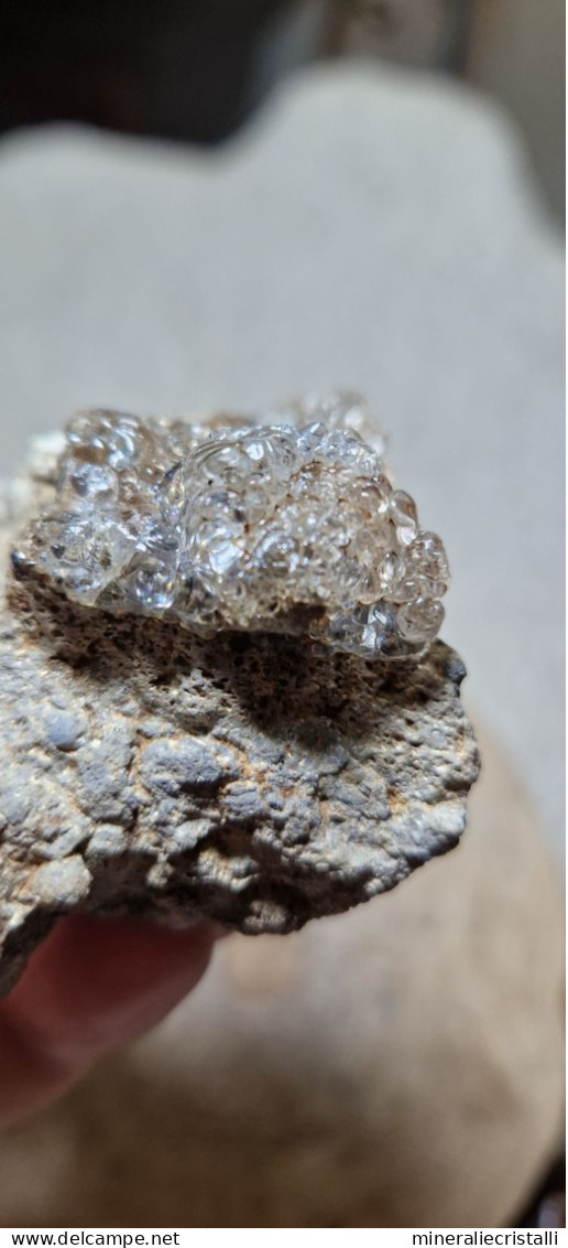 Opale Varietà Hyalite Globulare Provenienza Boemia Est Repubblica Ceca 158gr Valec Disponibile 6x5cm - Minerals