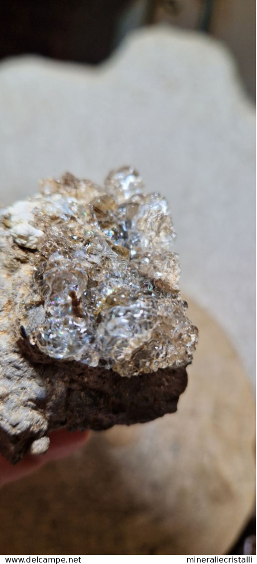 Opale Varietà Hyalite Globulare Provenienza Boemia Est Repubblica Ceca 158gr Valec Disponibile 6x5cm - Minerals