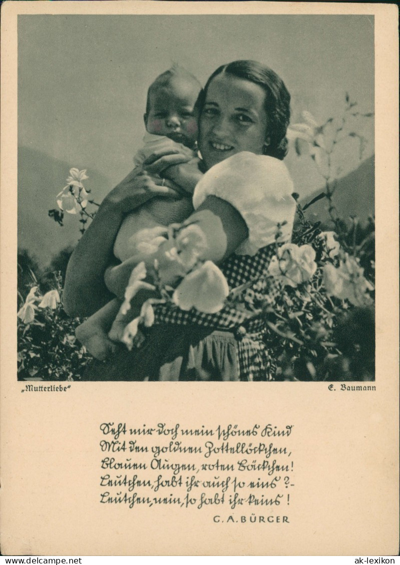 Ansichtskarte  Glückwunsch - Muttertag Mutterliebe Frau Mit Kind# 1939 - Fête Des Mères