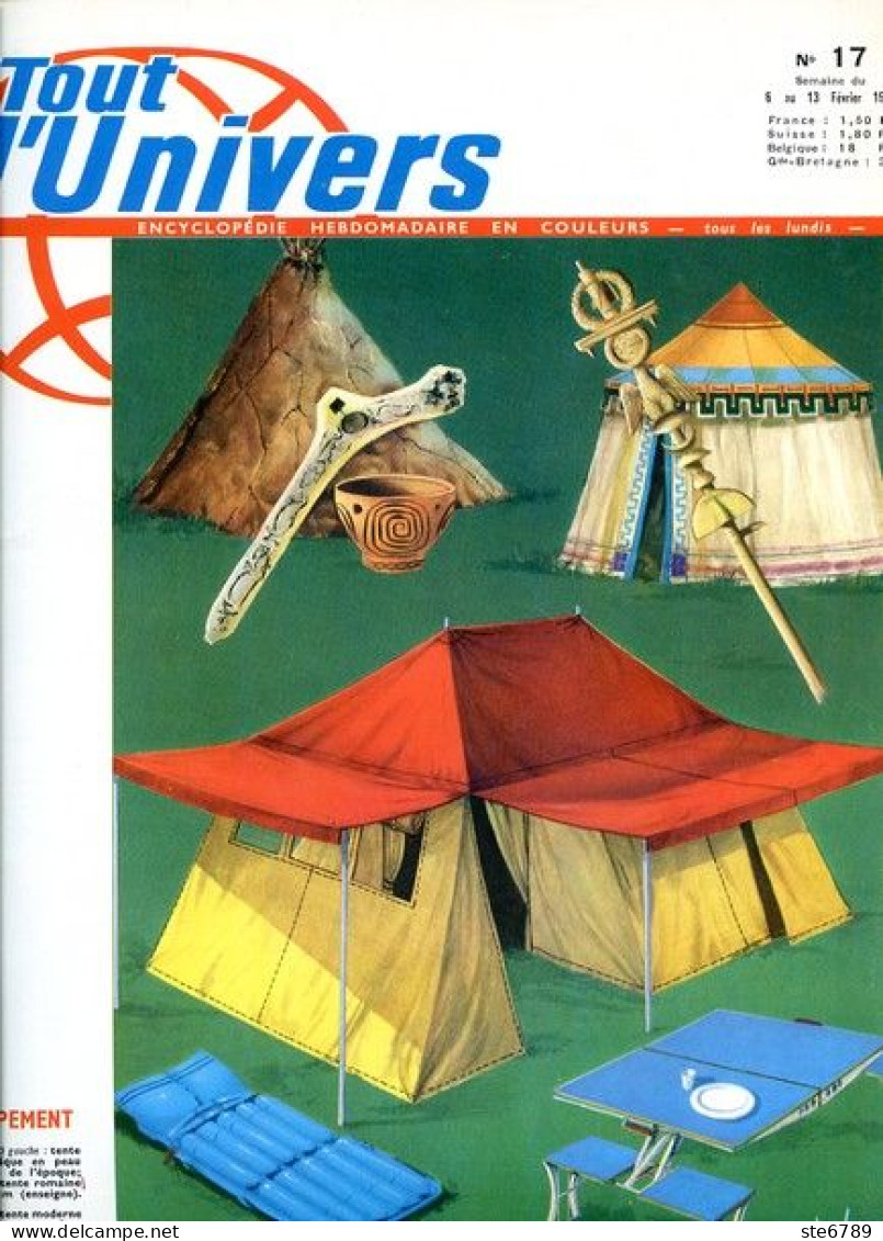 Tout L'univers 1967 N° 17 Le Mont Saint Michel , Grands Sorciers , Marine A Voile , Henri Fermi , Foret Equatoriale - General Issues