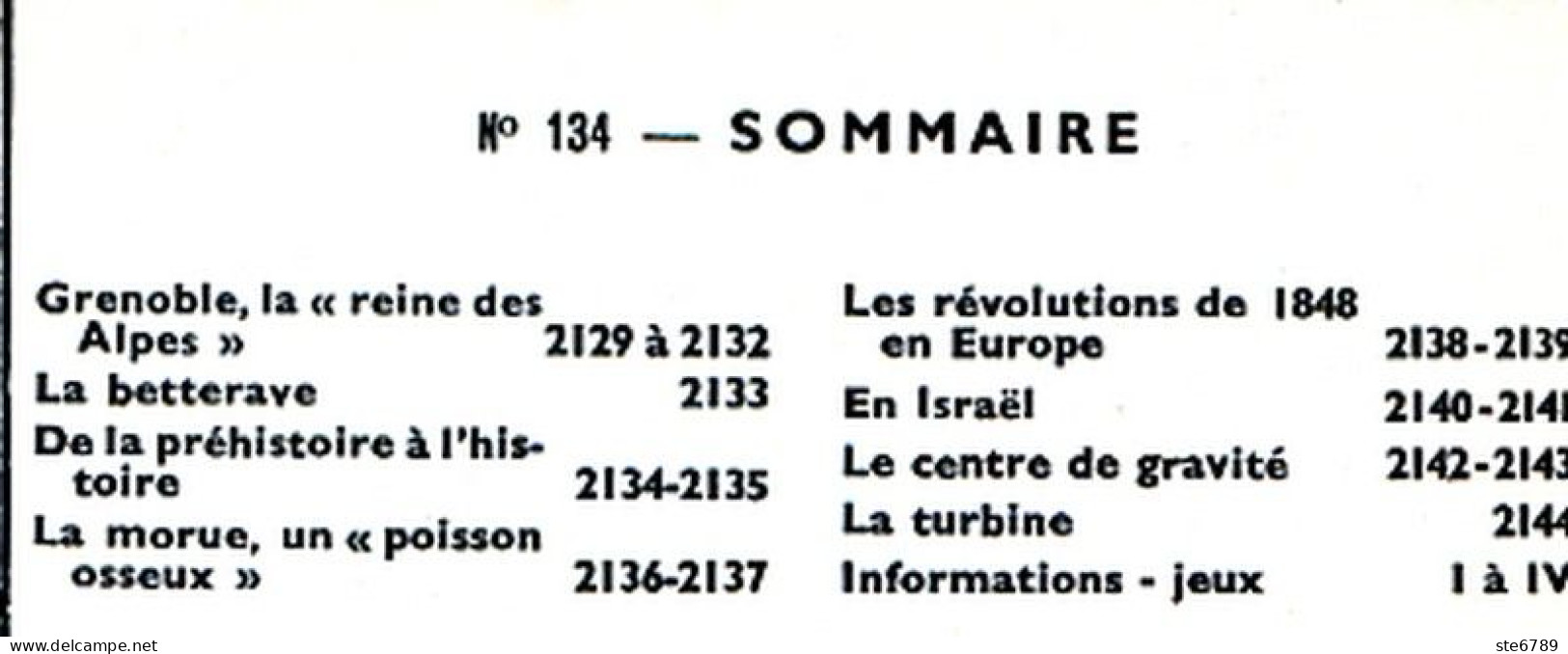 Tout L'univers 1969 N° 134 Grenoble , La Betterave , La Morue , Révolutions De 1848 , Centre De Gravité , La Turbi - Allgemeine Literatur