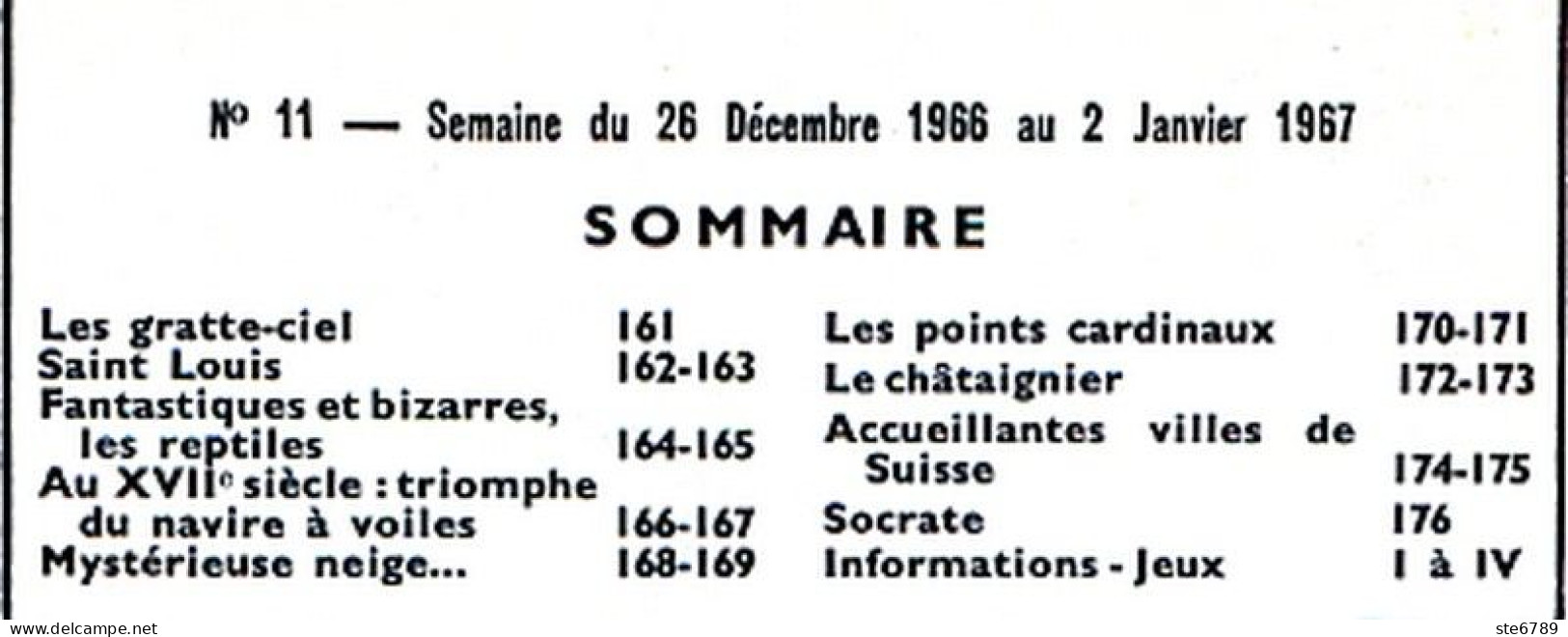 Tout L'univers 1967 N° 11  Les Gratte Ciel , Louis IX , Les Reptiles , Le Chataignier , Villes De Suisse , Socrate - Informaciones Generales