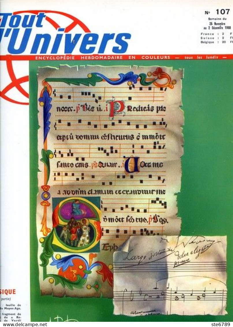 Tout L'univers 1968 N° 107 Florence , Hippopotame , Le Thé , Style Baroque , Durance , Ports Fluviaux , Olivier Cr - General Issues