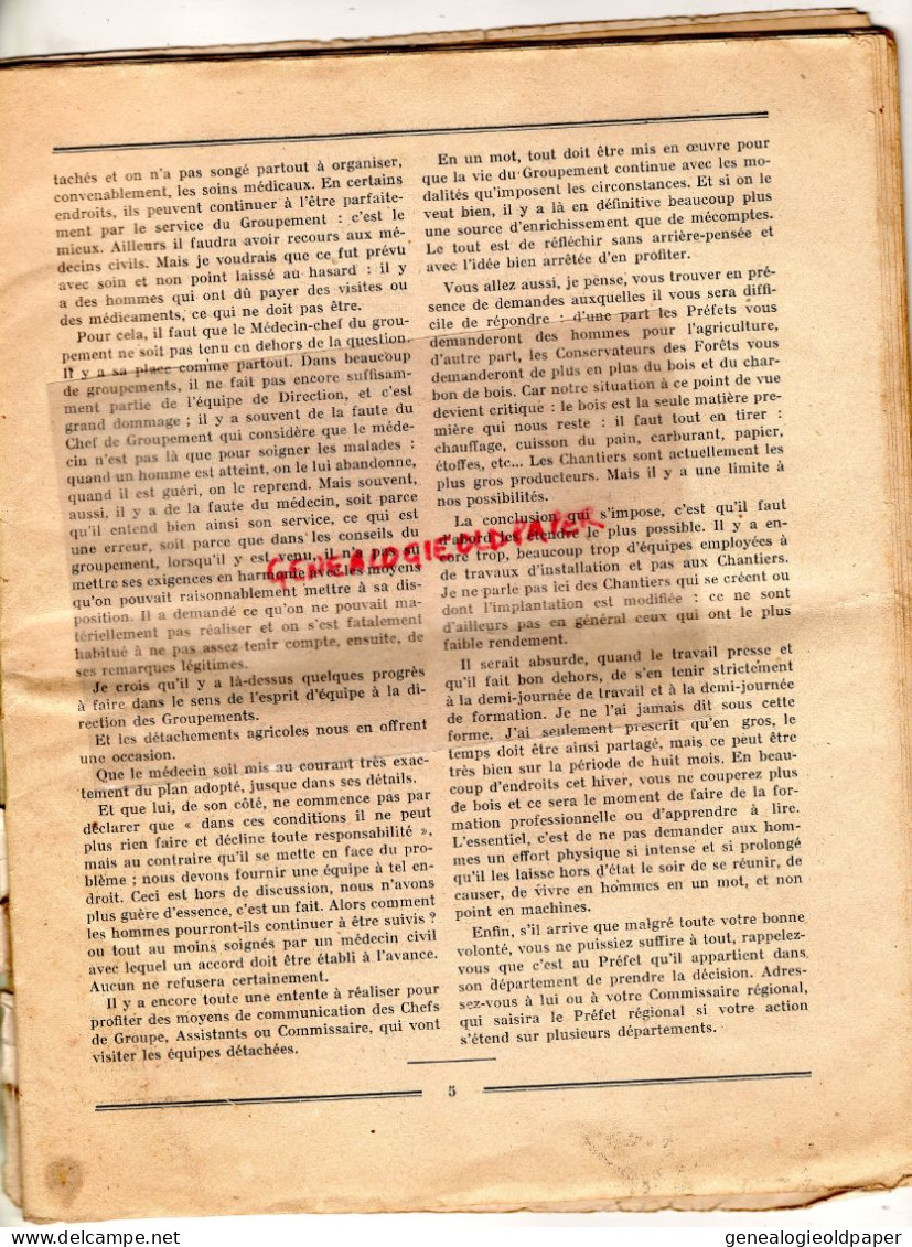 03- VICHY- RARE BULLETIN MARECHAL PETAIN GROUPEMENT N° 1-N° 14-OCTOBRE 1941-FORET TRONCAIS LEGION-JEUNESSE-FAIDHERBE - Documents Historiques