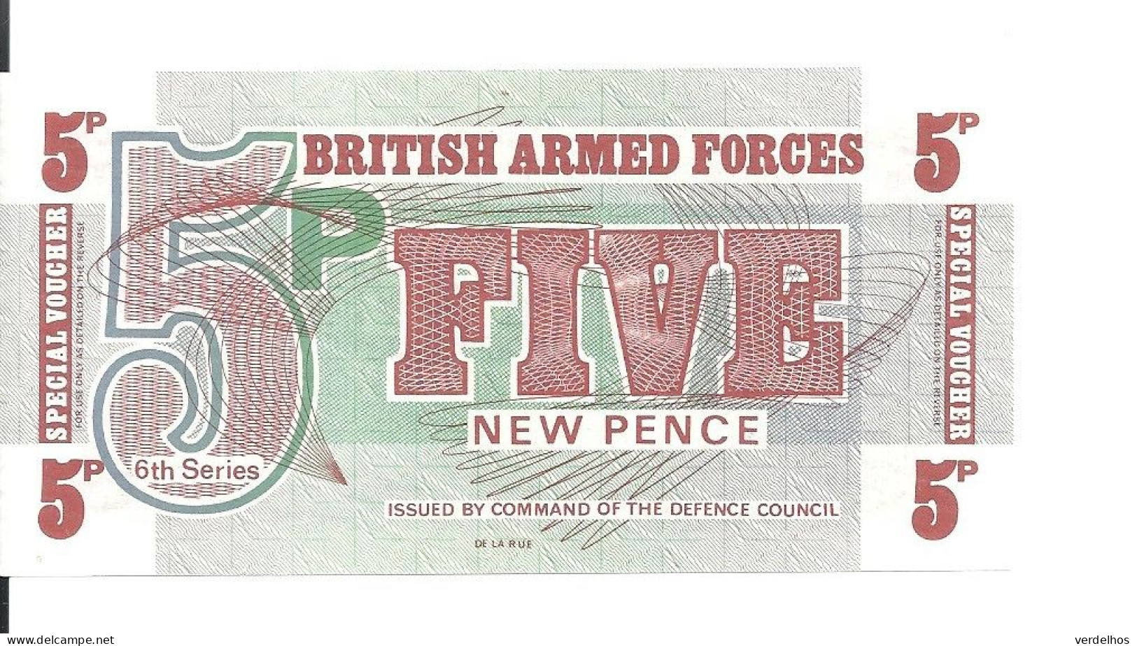GRANDE BRETAGNE 5 PENCE UNC - British Armed Forces & Special Vouchers