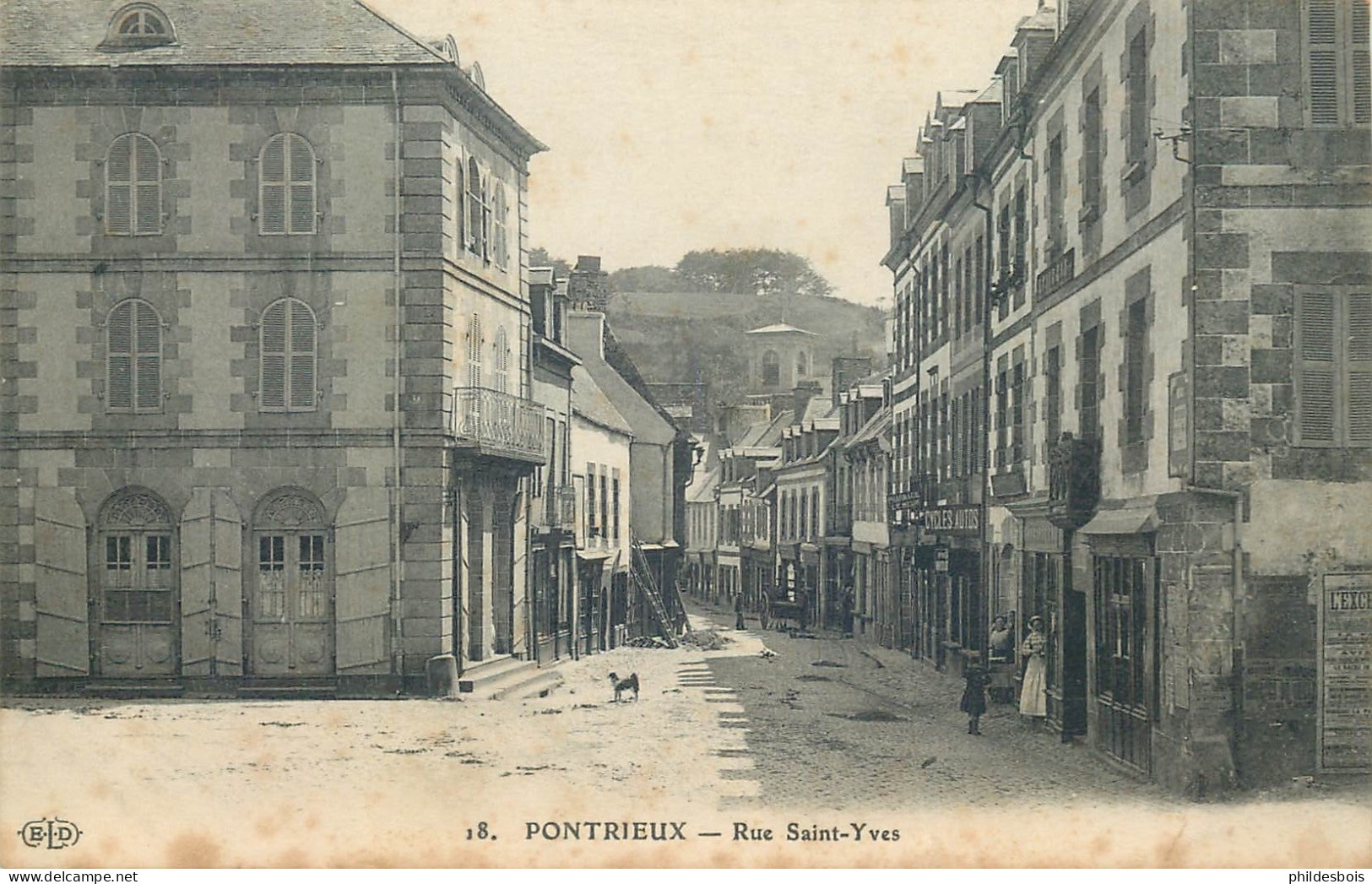 COTES D'ARMOR  PONTRIEUX   Rue Saint Yves - Pontrieux