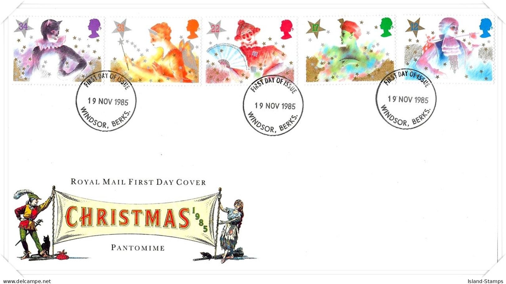 1985 Christmas Unaddressed FDC Tt - 1981-90 Ediciones Decimales