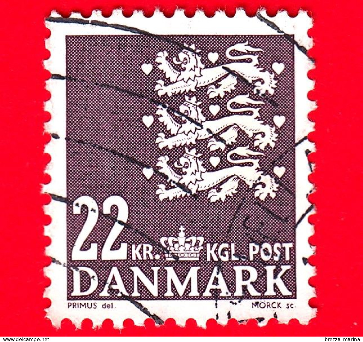 DANIMARCA - Usato - 2005 - Stemmi Araldici, Piccolo - Coat Of Arms - 6 - Oblitérés