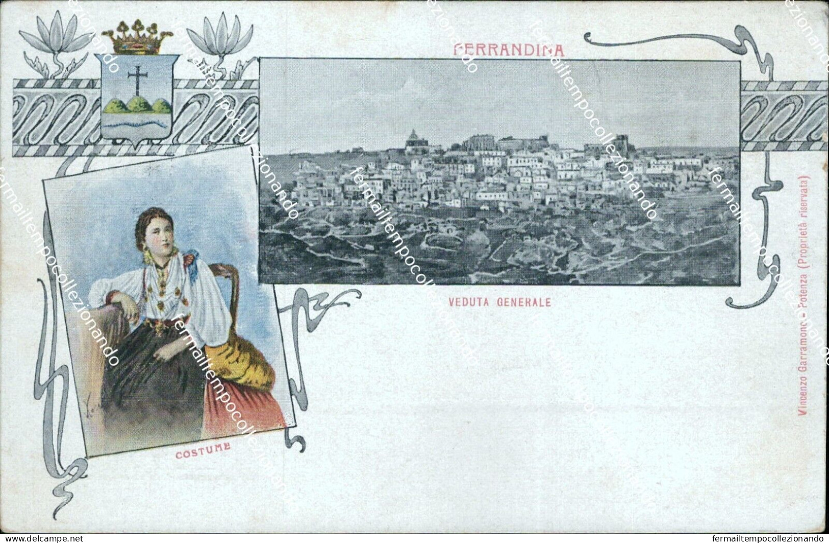 Bv677 Cartolina Ferrandina Veduta Generale  Provincia Di Potenza Basilicata - Potenza