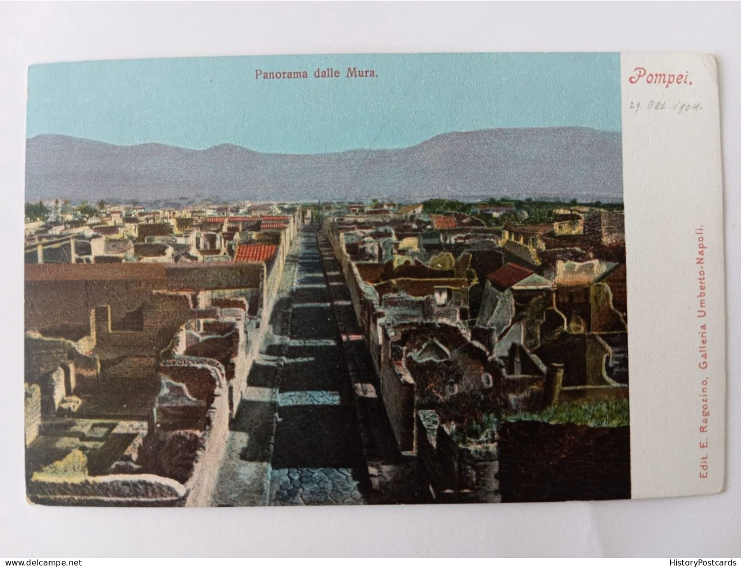 Pompei, Panorama Dalle Murat, Napoli, 1904 - Pompei