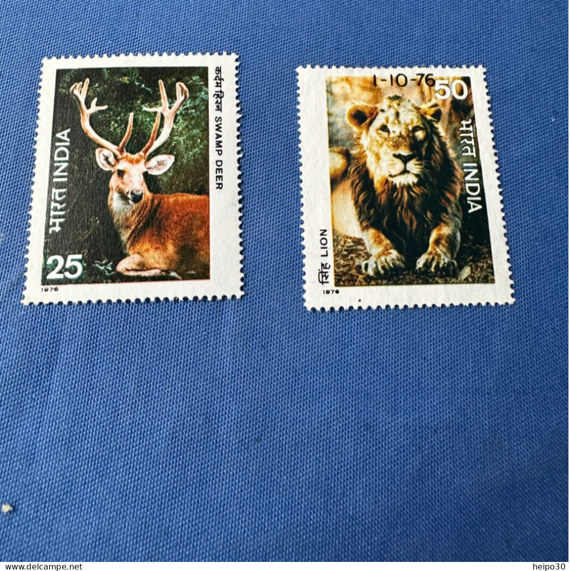 India 1976 Michel 691-92 Tierschutz MNH - Unused Stamps