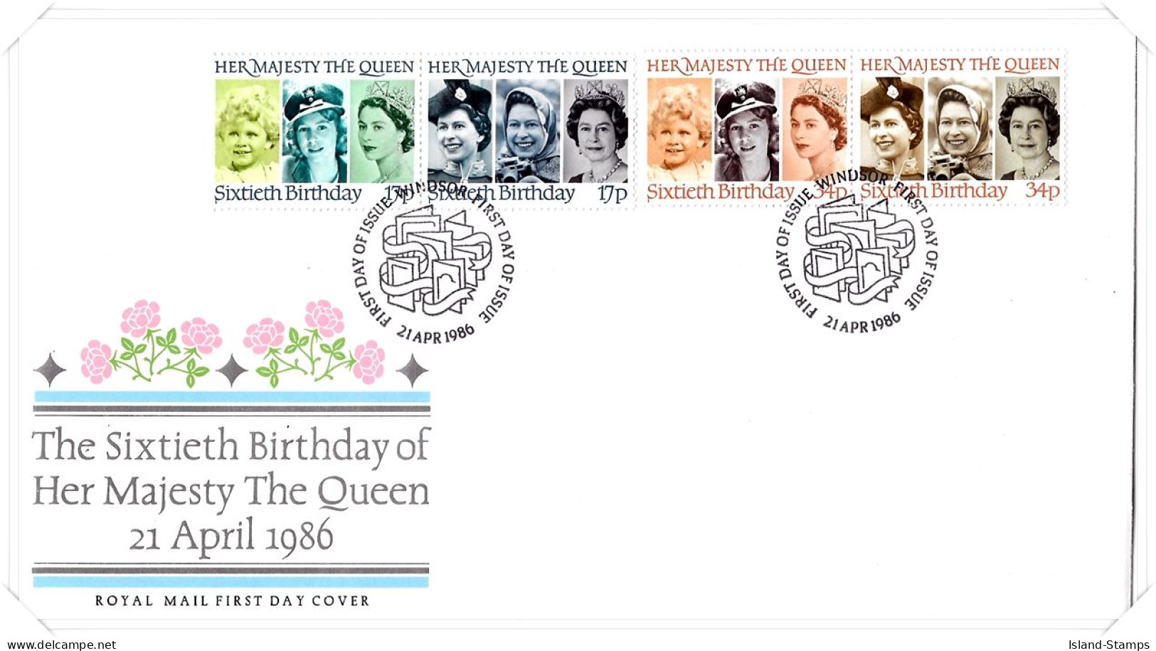 1986 Queen Birthday Unaddressed FDC Tt - 1981-1990 Em. Décimales