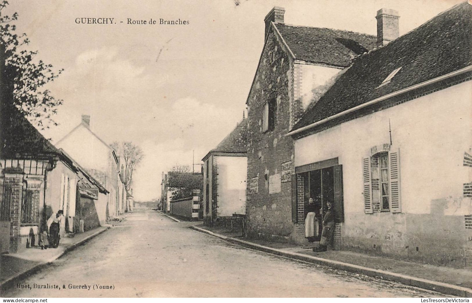 FRANCE - Cuerchy - Route De Branches - Vue Sur La Route - Carte Postale Ancienne - Auxerre