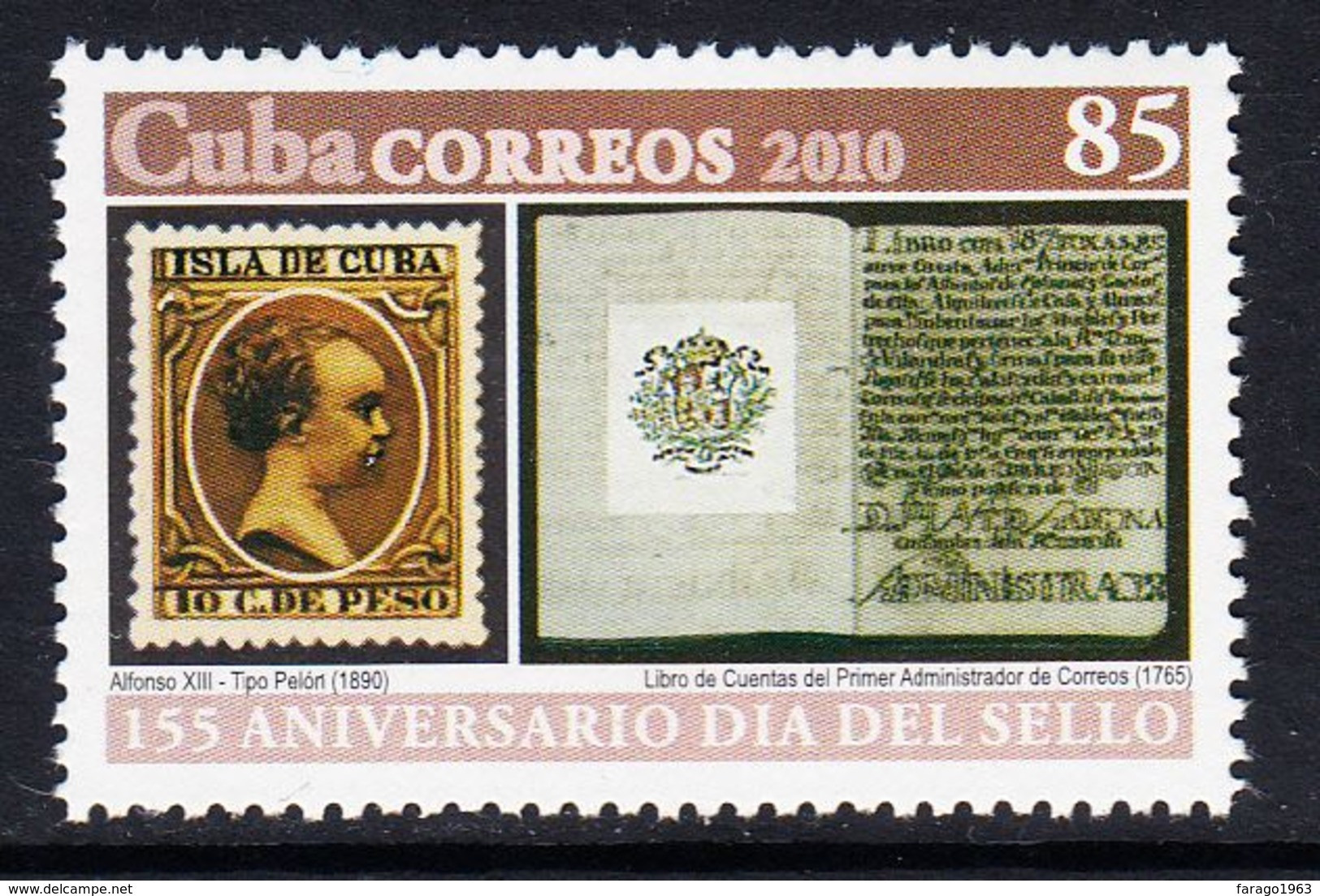 2010 Cuba Stamps On Stamps Philately Complete Set Of 2 MNH - Neufs