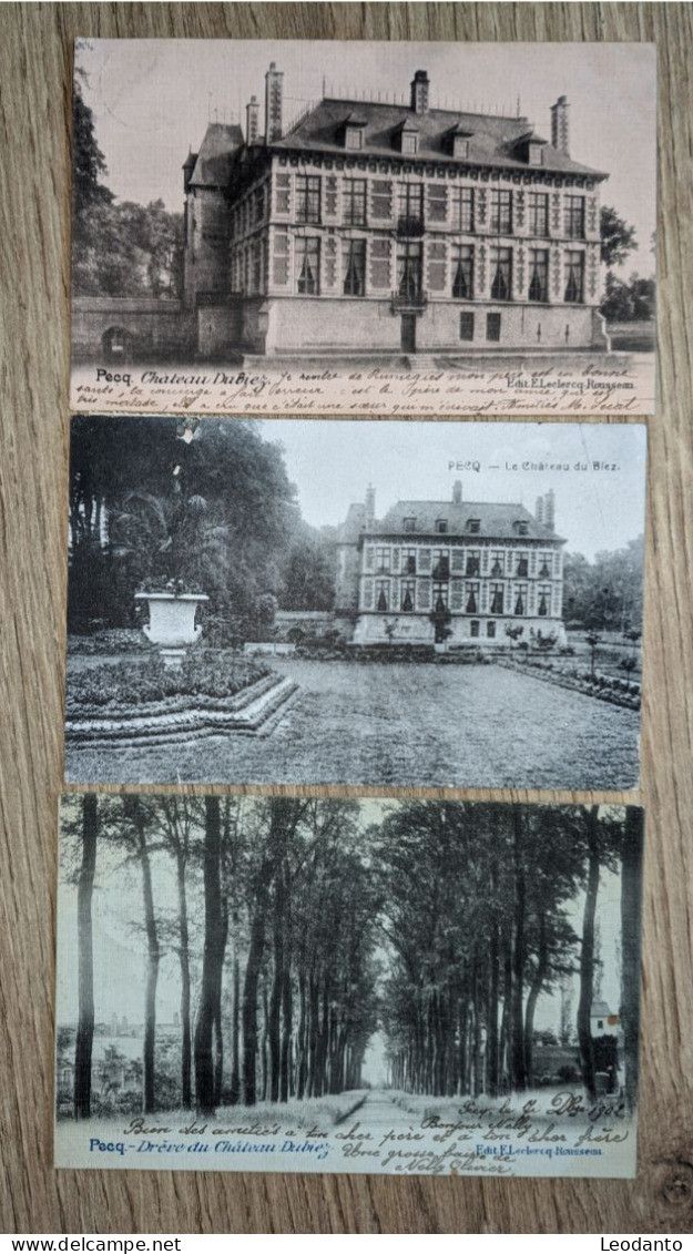 PECQ - 4 Cartes -  Château - Pecq