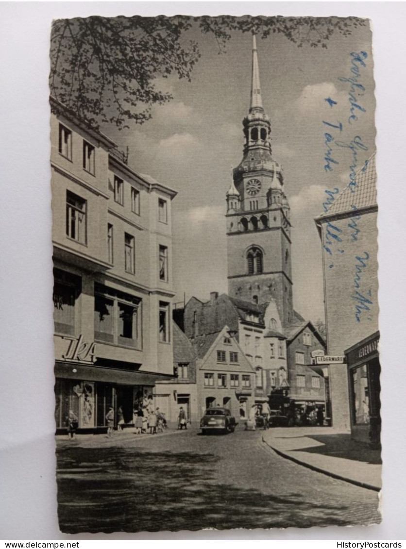 Itzehoe, Viktoriastraße, Kirchenstraße, Geschäfte, 1962 - Itzehoe