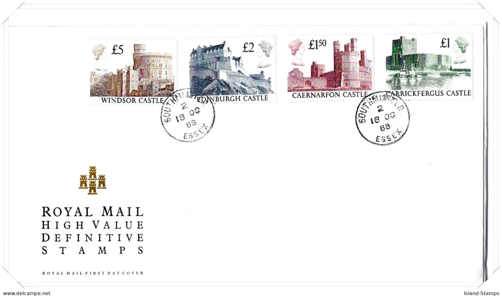 1988 Castles Unaddressed FDC Tt - 1981-1990 Em. Décimales