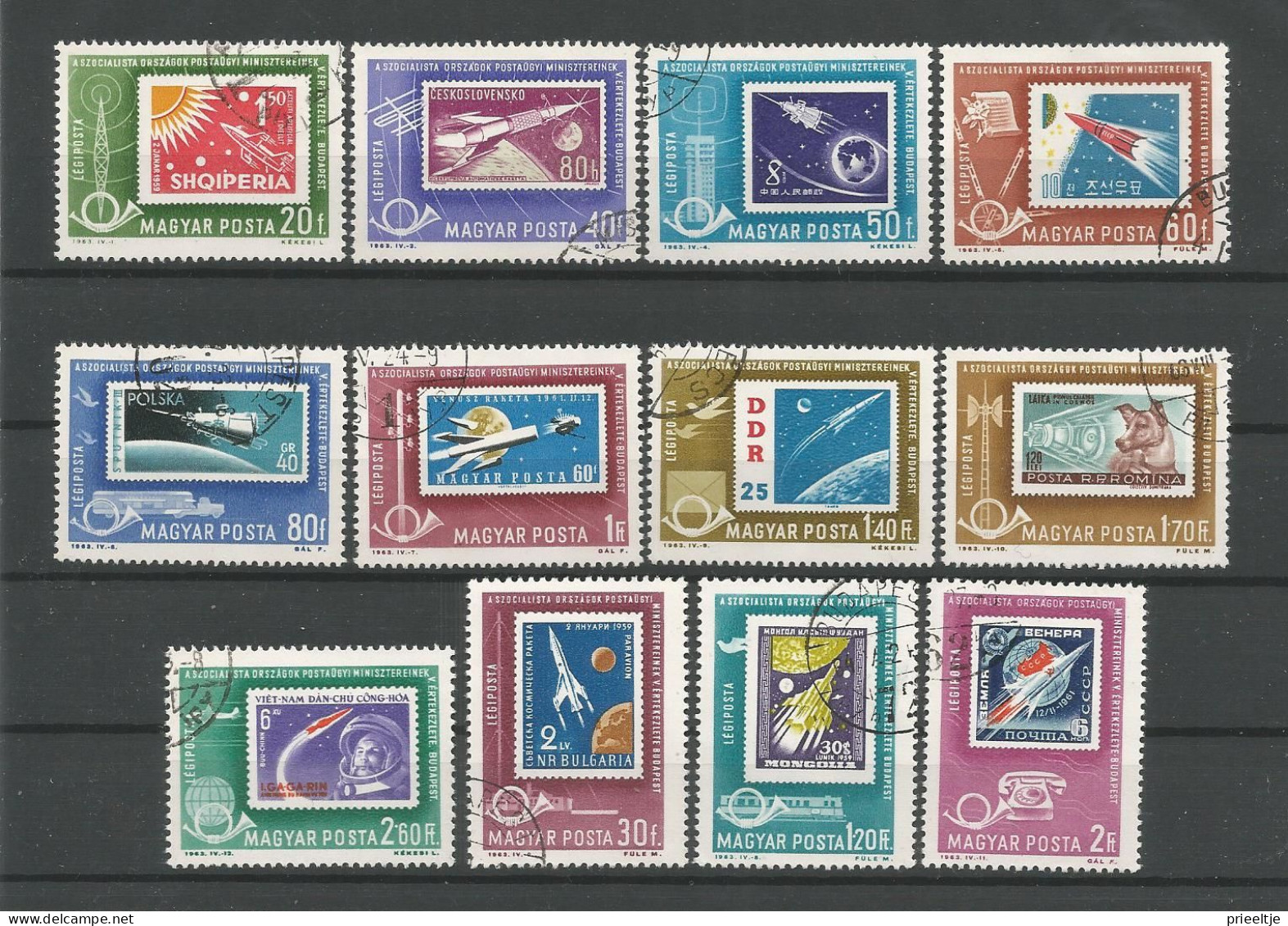 Hungary 1963 Postal Conference  Y.T. A 258/269 (0) - Used Stamps