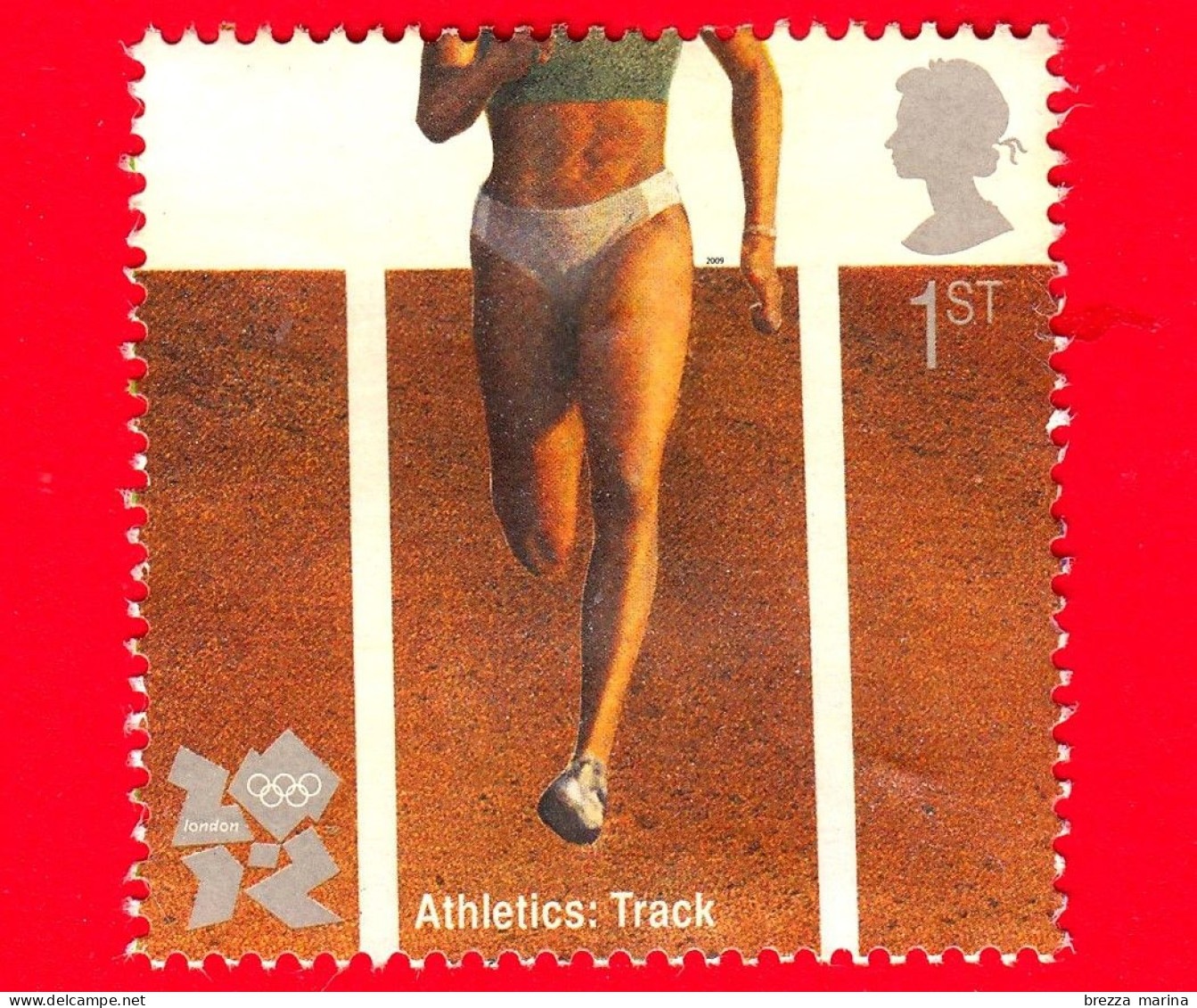 GB  UK GRAN BRETAGNA - Usato - 2009 - Sport - Giochi Paralimpici - Pista Di Atletica - 1st Class - Used Stamps
